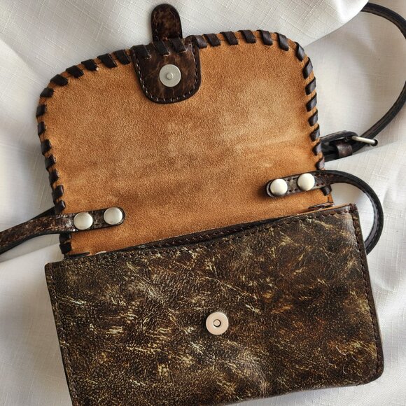 Patricia Nash Italy Leather Lanza Lady Crossbody Bag / Purse /Clutch - Picture 8 of 15